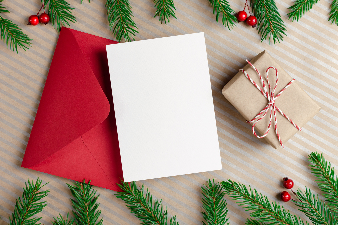 Christmas Greeting Card Mockup